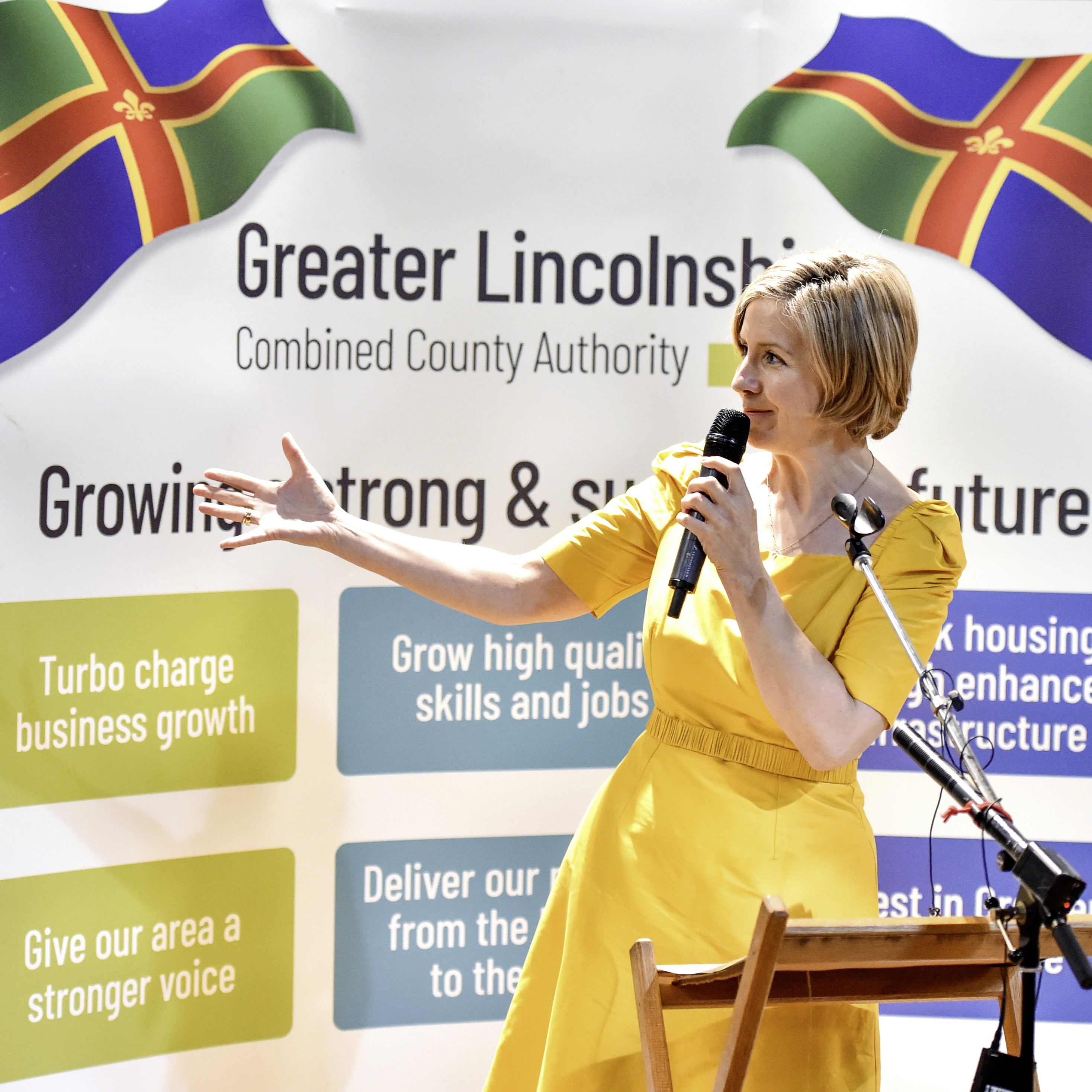 Andrea Jenkyns speaking at her swearing in ceremony