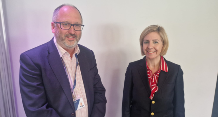 Mayor Dame Andrea Jenkyns with the Chief Executive of the training organisation CATCH David Talbot