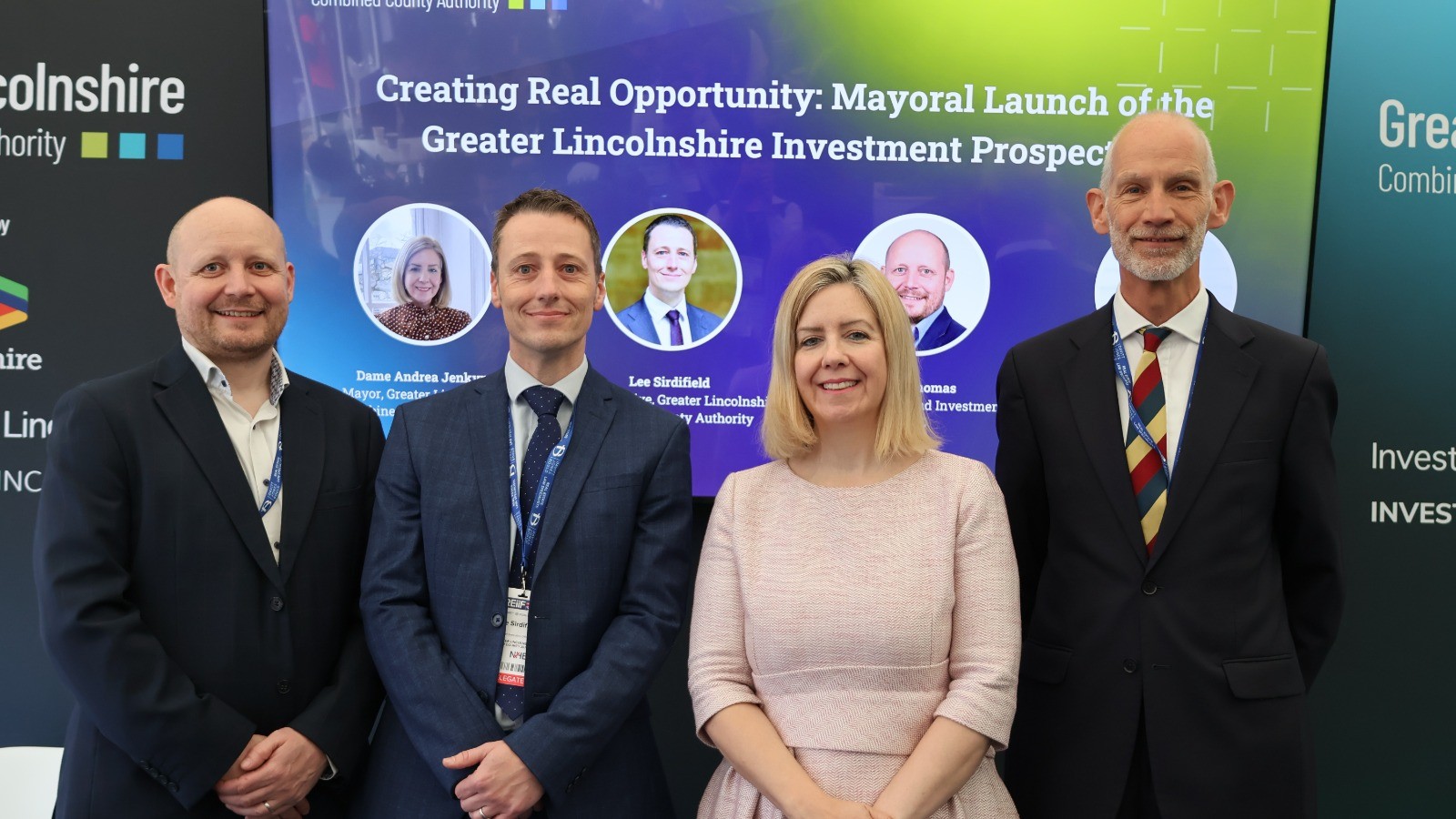 Mayor Dame Andrea Jenkyns DBE launched Greater Lincolnshire’s Investment Prospectus at UKREiiF 2026, unveiling prime development opportunities in energy, agri-tech, and housing to 16,000 delegates.
